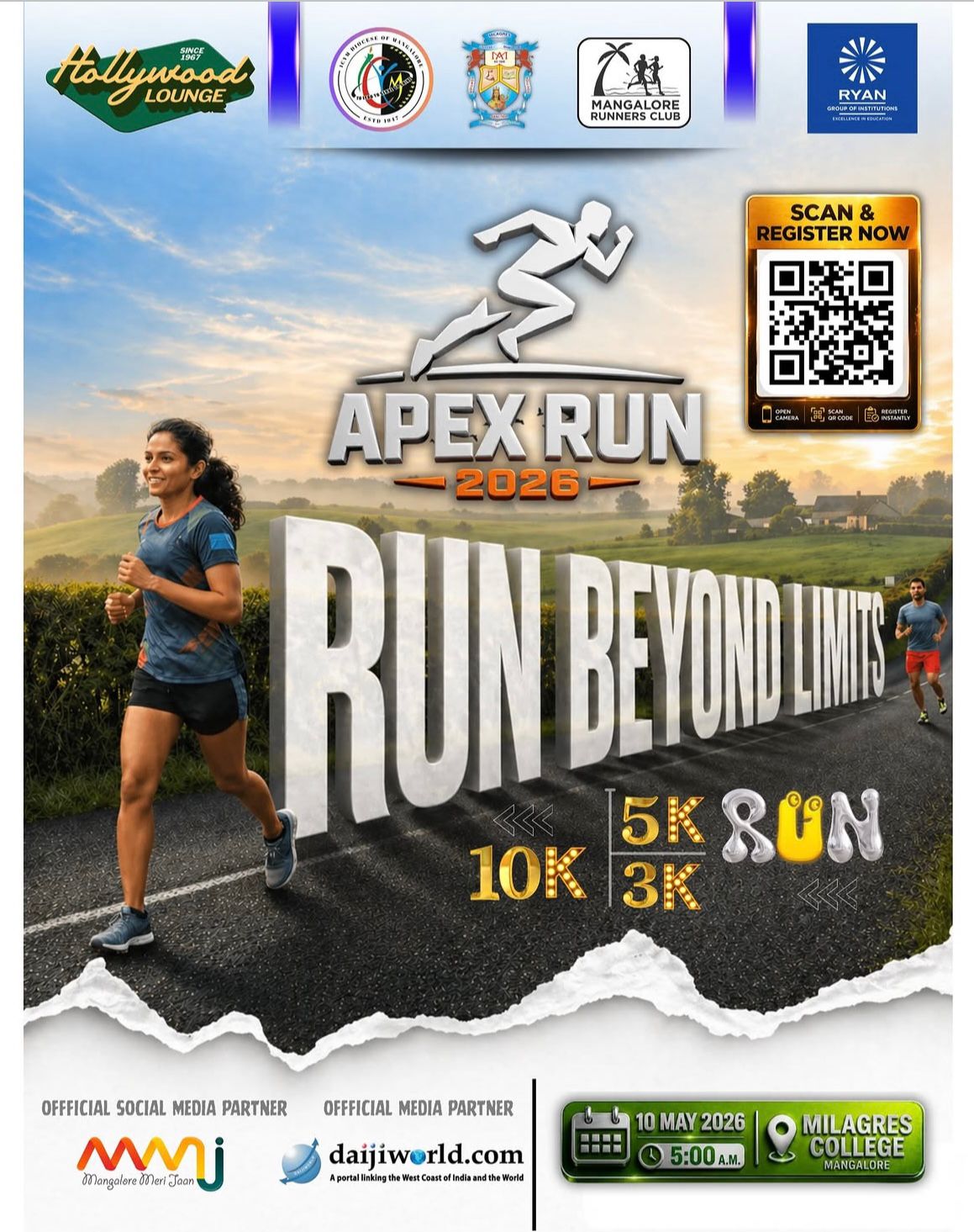 Runners at Apex Run