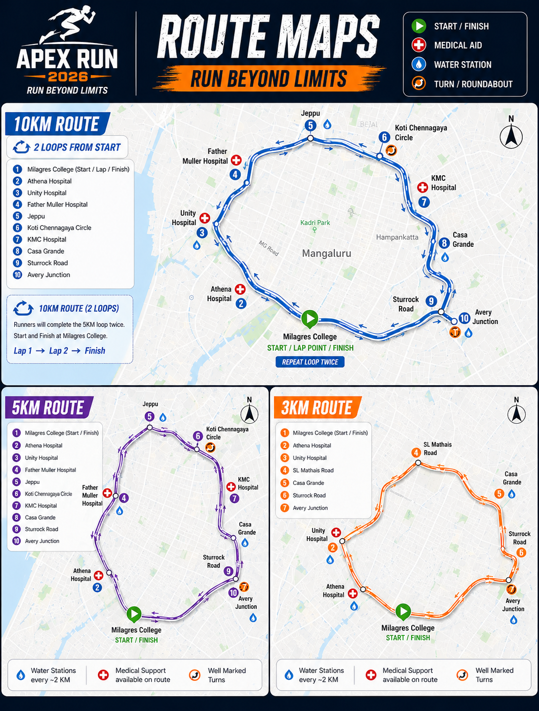Apex Run Route Map